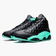 Jordan 13 Retro Black Island Green Svart/Metallic Silver-Island Grön Jordan Sko 414571-030