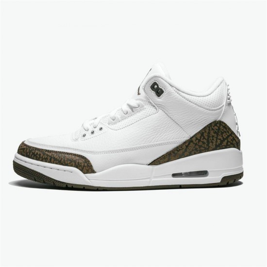 Jordan 3 Retro Mocha (2018) Vit/Dark Mocha-Chrome Jordan Sko 136064-122