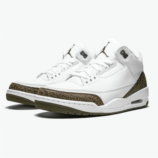 Jordan 3 Retro Mocha (2018) Vit/Dark Mocha-Chrome Jordan Sko 136064-122