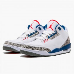 Jordan 3 Retro True Blue (2016) Vit/True Blå-Varsity Röd Jordan Sko 854262-106