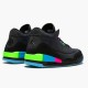 Jordan 3 Retro Quai 54 (2018) Svart/Svart-Electric Grön-InfraRöd 23 Jordan Sko AT9195-001