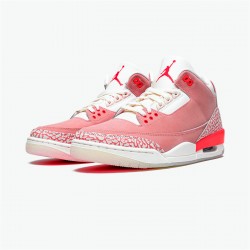 Jordan 3 Retro Rust Pink Sail/Rust Rosa-Vit-Crimson Jordan Sko CK9246-600