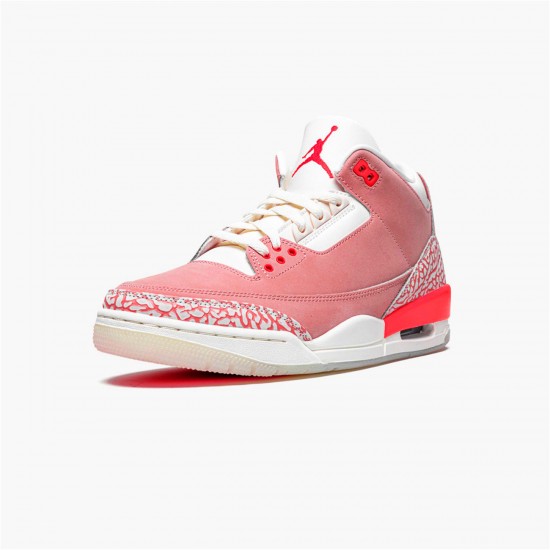 Jordan 3 Retro Rust Pink Sail/Rust Rosa-Vit-Crimson Jordan Sko CK9246-600