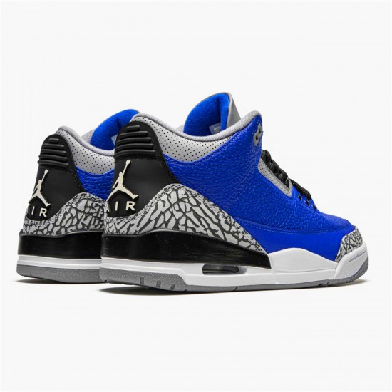 Jordan 3 Retro Varsity Royal Cement Varsity Royal/Varsity Royal-Cement Grå Jordan Sko CT8532-400