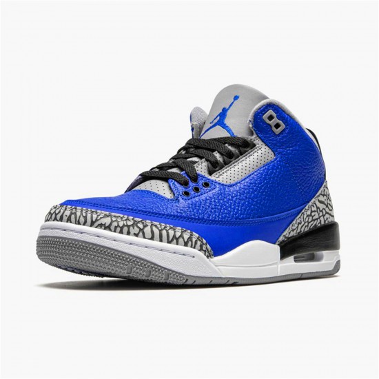 Jordan 3 Retro Varsity Royal Cement Varsity Royal/Varsity Royal-Cement Grå Jordan Sko CT8532-400