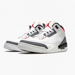 Jordan 3 Retro SE-T CO JP Fire Red Denim Vit/Fire Röd-Svart Jordan Sko CZ6433-100