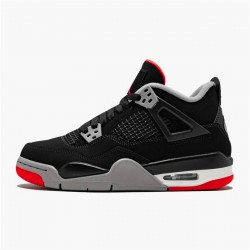 Jordan 4 Retro Bred (2019) Svart/Fire Röd-Cement Grå-Summit Vit Jordan Sko 308497-060