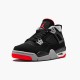 Jordan 4 Retro Bred (2019) Svart/Fire Röd-Cement Grå-Summit Vit Jordan Sko 308497-060