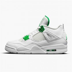 Jordan 4 Retro Metallic Green Vit/Metallic Silver-Pine Grön Jordan Sko CT8527-113