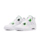 Jordan 4 Retro Metallic Green Vit/Metallic Silver-Pine Grön Jordan Sko CT8527-113