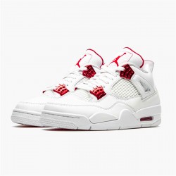 Jordan 4 Retro Metallic Red Vit/Metallic Silver-University Röd Jordan Sko CT8527-112