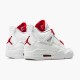 Jordan 4 Retro Metallic Red Vit/Metallic Silver-University Röd Jordan Sko CT8527-112