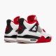 Jordan 4 Retro Fire Red 2020 (GS) Vit/Svart-Tech Grå-Fire Röd Jordan Sko 408452-160