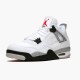 Jordan 4 Retro White Cement (2016) Vit/Fire Röd-Svart-Tech Grå Jordan Sko 840606-192