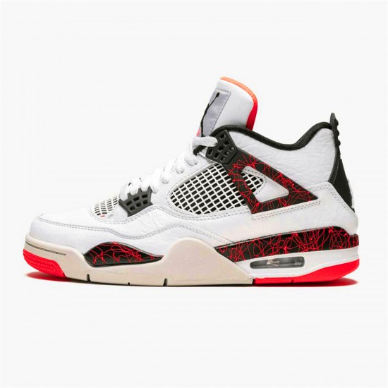 Jordan 4 Retro Flight Nostalgia Vit/Svart-Bright Crimson-Pale Citron Jordan Sko 308497-116