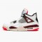 Jordan 4 Retro Flight Nostalgia Vit/Svart-Bright Crimson-Pale Citron Jordan Sko 308497-116