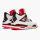 Jordan 4 Retro Flight Nostalgia Vit/Svart-Bright Crimson-Pale Citron Jordan Sko 308497-116