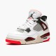 Jordan 4 Retro Flight Nostalgia Vit/Svart-Bright Crimson-Pale Citron Jordan Sko 308497-116