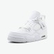 Jordan 4 Retro Pure Money (2017) Vit/Metallic Silver-Pure Platina Jordan Sko 308497-100