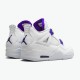 Jordan 4 Retro Metallic Purple Vit/Metallic Silver-Court Lila Jordan Sko CT8527-115