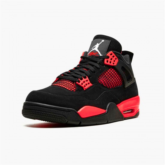 Jordan 4 Retro Red Thunder Svart/Multi-Color-Multi-Color-Crimson Jordan Sko CT8527-016