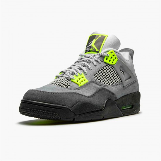 Jordan 4 Retro SE 95 Neon Cool Grå/Volt-Wolf Grå-Anthracite Jordan Sko CT5342-007