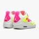 Jordan 4 Retro White Lemon Pink (GS) Vit/Lemon Venom-Rosa Blast Jordan Sko CV7808-100