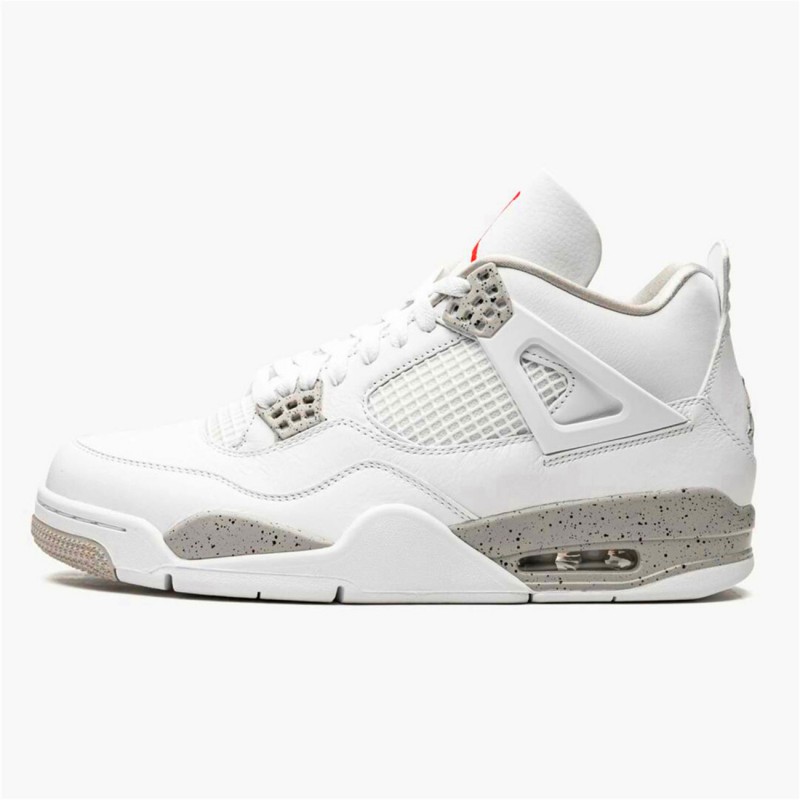 Jordan 4 Retro White Oreo (2021) Vit/Tech Grå-Svart-Fire Röd Jordan Sko CT8527-100