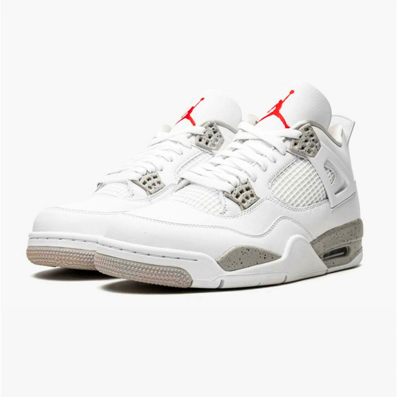 Jordan 4 Retro White Oreo (2021) Vit/Tech Grå-Svart-Fire Röd Jordan Sko CT8527-100