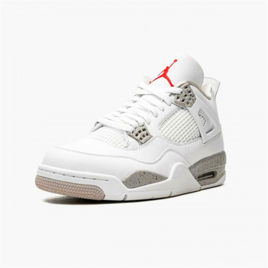 Jordan 4 Retro White Oreo (2021) Vit/Tech Grå-Svart-Fire Röd Jordan Sko CT8527-100