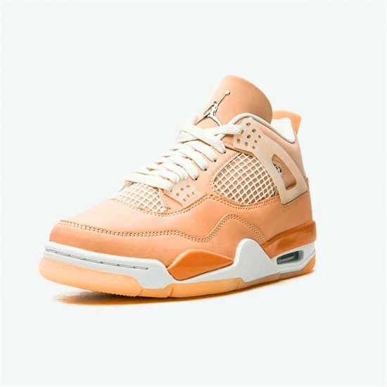 Jordan 4 Retro Shimmer Shimmer/Brons Eclipse-Orange Quartz-Metallic Silver Jordan Sko DJ0675-200