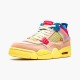 Jordan 4 Retro Union Guava Ice Guava Ice/Light Bone-Brigade Blå-Light Fusion Röd Jordan Sko DC9533-800