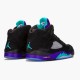 Jordan 5 Retro Black Grape (2013) Svart/New Emerald-Grape Ice Jordan Sko 136027-007