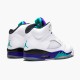 Jordan 5 Retro Grape (2013) Vit/Emerald-New Grape-Ice Blå Jordan Sko 136027-108