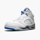 Jordan 5 Retro White Stealth (2021) Vit/Stealth- Svart-Hyper-Royal Jordan Sko DD0587-140