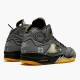 Jordan 5 Retro Off-White Black Svart/Muslin-Fire Röd Jordan Sko CT8480-001