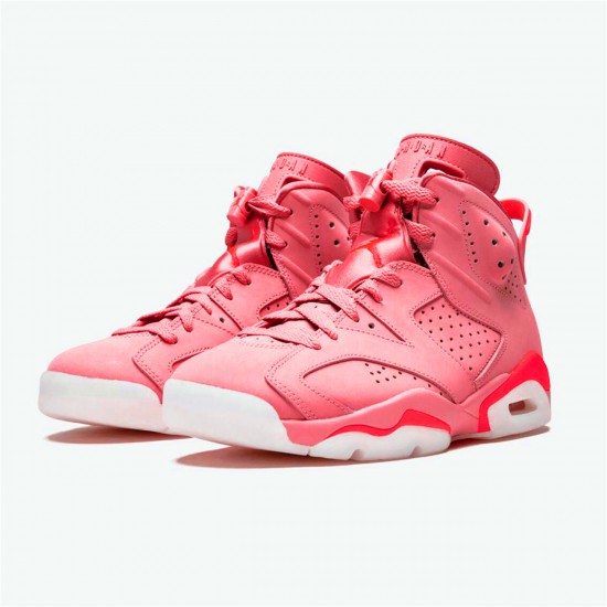 Jordan 6 Retro Aleali May Rust Rosa/Bright Crimson Jordan Sko CI0550-600