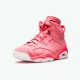 Jordan 6 Retro Aleali May Rust Rosa/Bright Crimson Jordan Sko CI0550-600