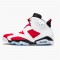 Jordan 6 Retro Carmine (2014) Vit/Carmine-Svart Jordan Sko 384664-160