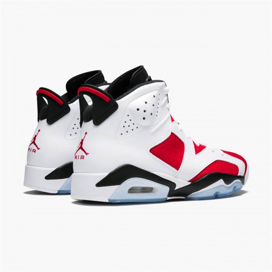 Jordan 6 Retro Carmine (2014) Vit/Carmine-Svart Jordan Sko 384664-160