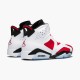 Jordan 6 Retro Carmine (2014) Vit/Carmine-Svart Jordan Sko 384664-160