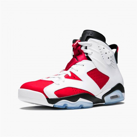 Jordan 6 Retro Carmine (2014) Vit/Carmine-Svart Jordan Sko 384664-160