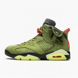 Jordan 6 Retro Travis Scott Medium Oliv/Svart-Sail-University Röd Jordan Sko CN1084-200