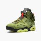 Jordan 6 Retro Travis Scott Medium Oliv/Svart-Sail-University Röd Jordan Sko CN1084-200