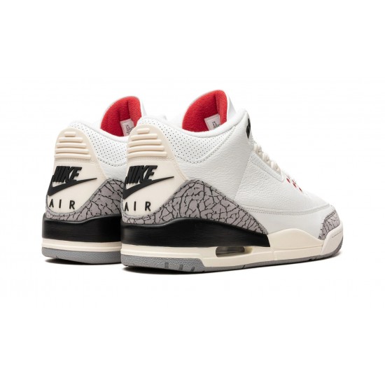 Nike Air Jordan 3 Herre White Cement Reimagined 2023 Sko DN3707-100